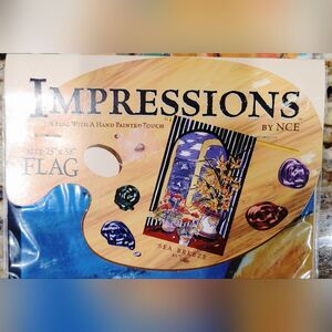 Impressions Flag "Sea Breeze" Size 25" X 38" Standard Size Yard Flag